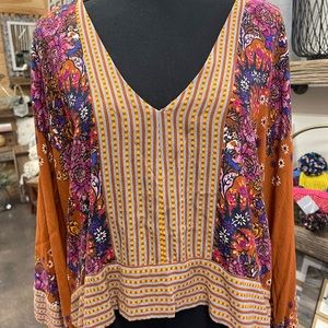 Free People hippy top Sz med